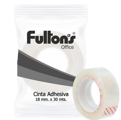 Cinta Adhesiva Transparente 18 Mm 30 Mt