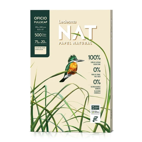 Papel Fotocopia Ecológico Multi Oficio Sin Blanqueamiento 75 Gr 500 Hojas